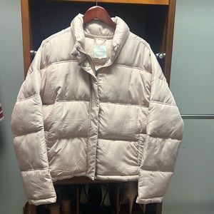 Designer Light Pink Puffer Jacket